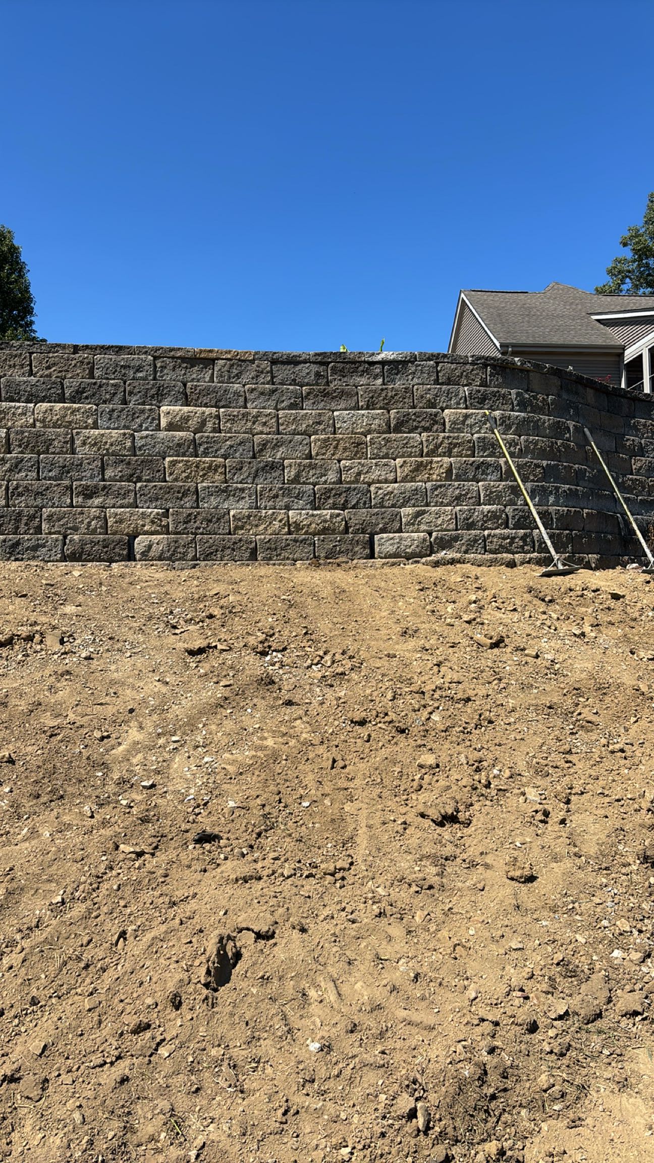 Structural Retaining Wall Rebuild - after completion